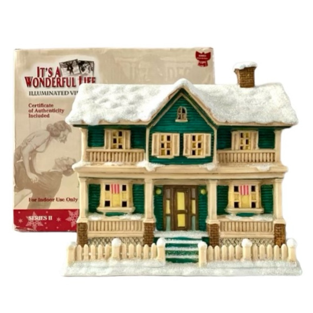 IT'S A WONDERFUL LIFE, MA BAILEY'S HOUSE, ILLUMINATED VILLAGE